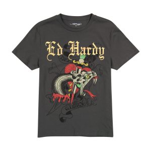 Dagger Snake Tee - Charcoal
