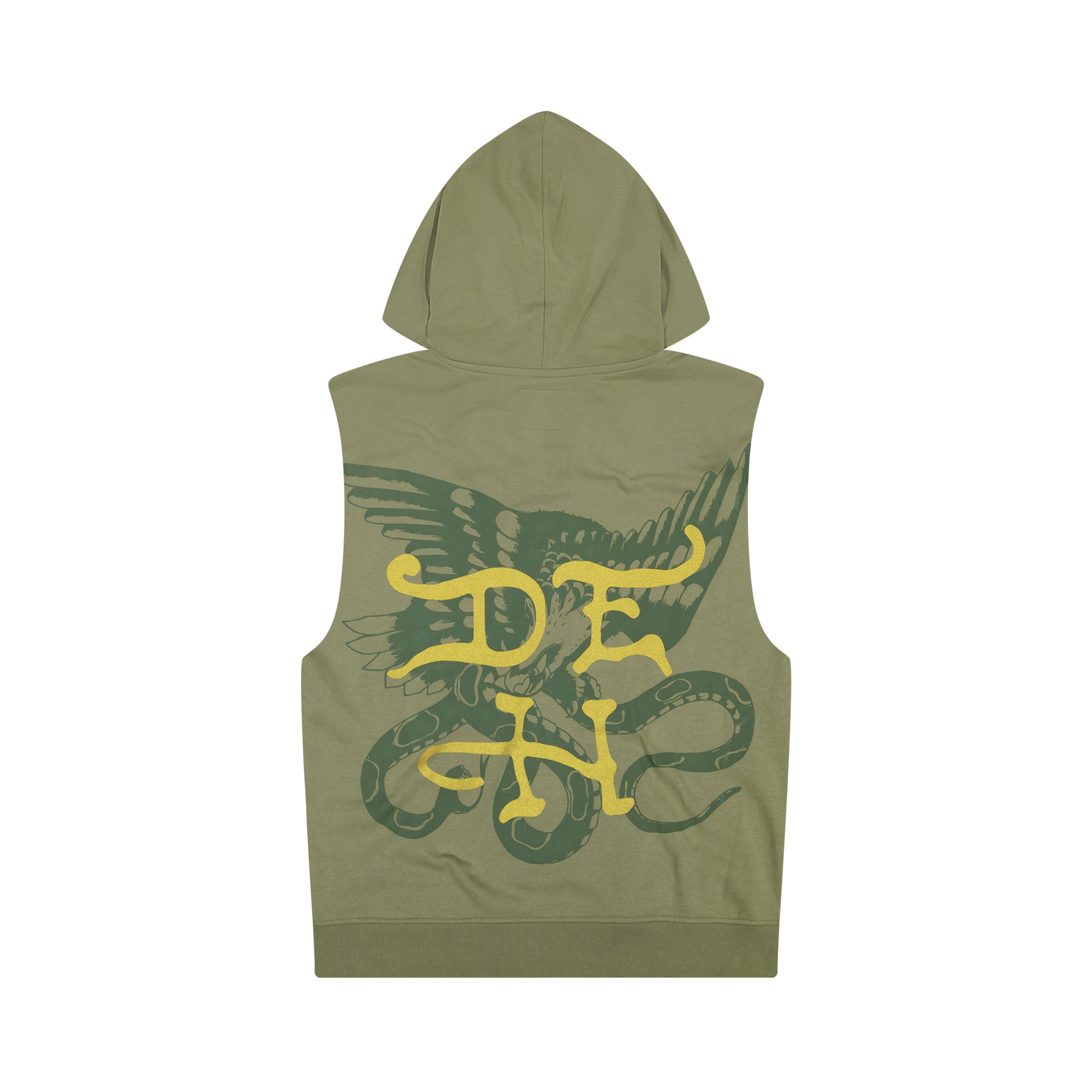 Dagger Rose Fleece Cut Off Hoodie - Image 2