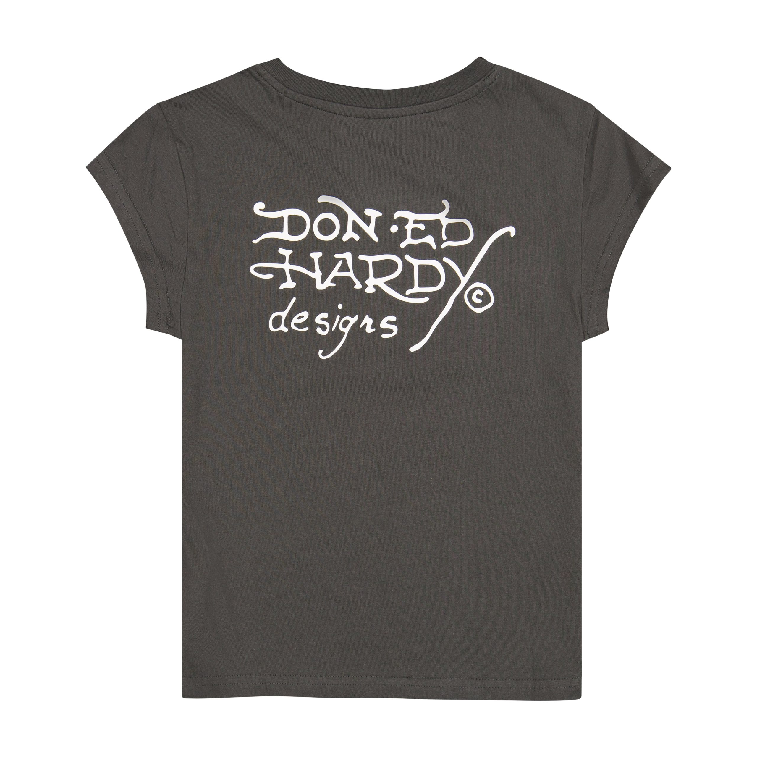 Orchid Rhinestone Cap Sleeve Tee - Image 2