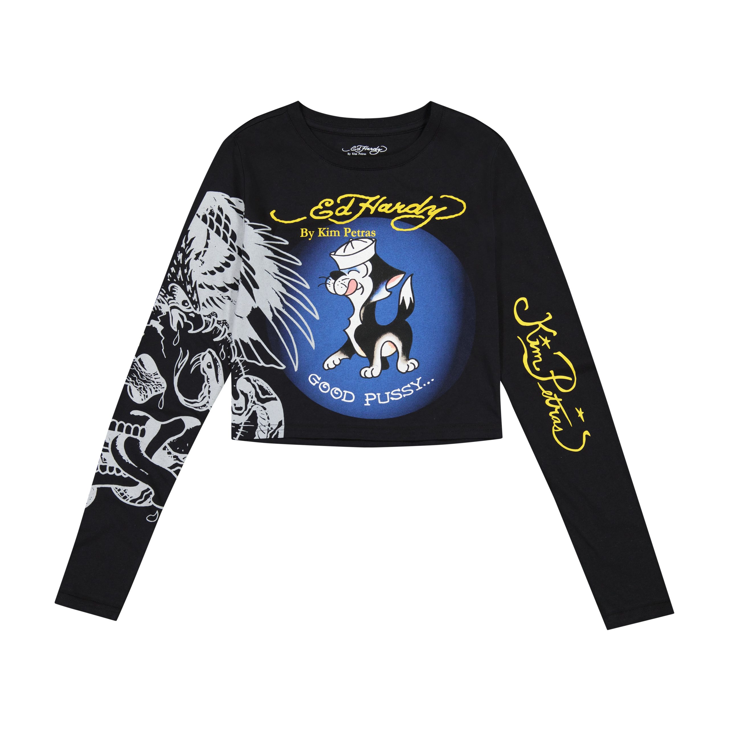 Good Kitty Long Sleeve Crop Tee - Image 2