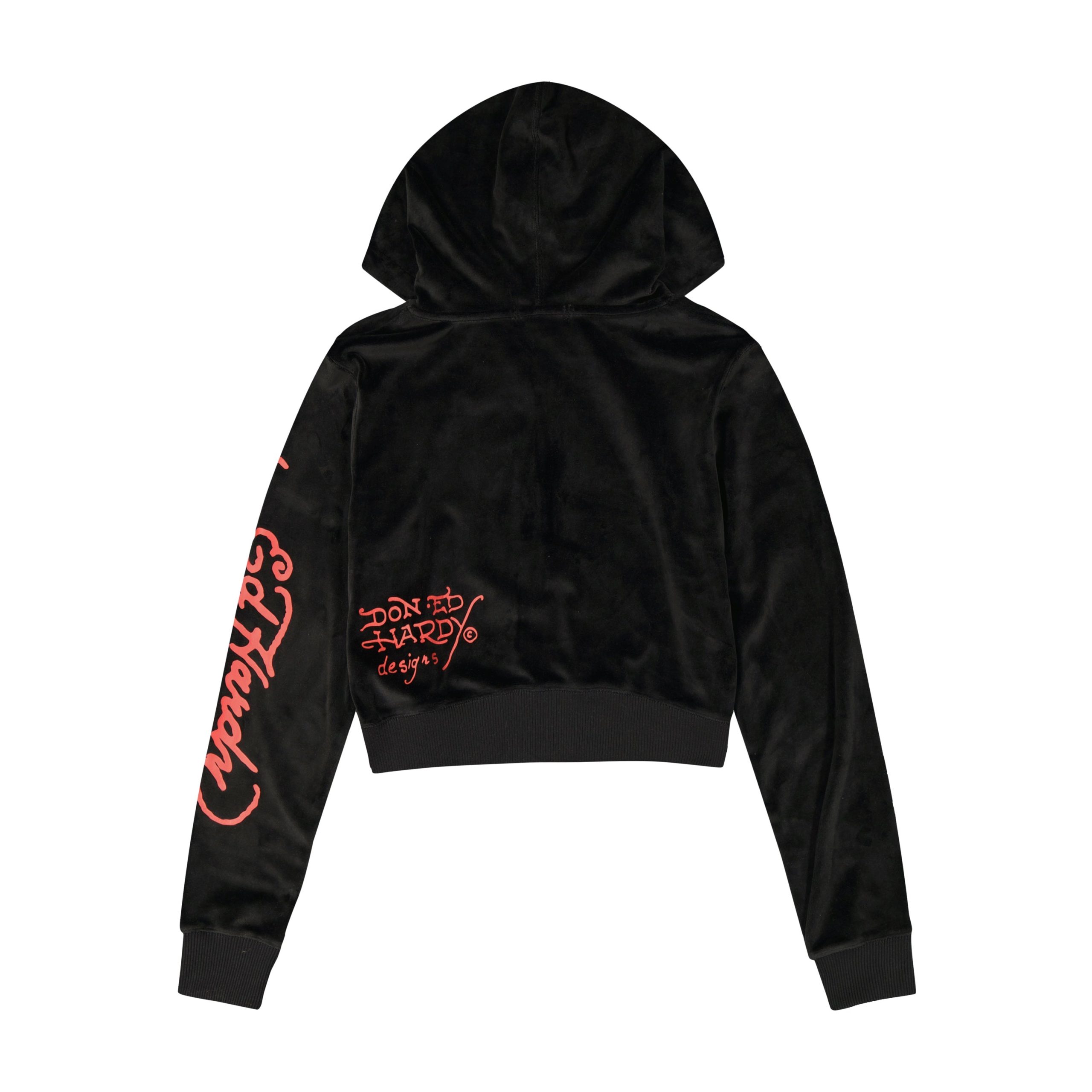 NYC Skull Y2K Velour Hoodie - Image 2