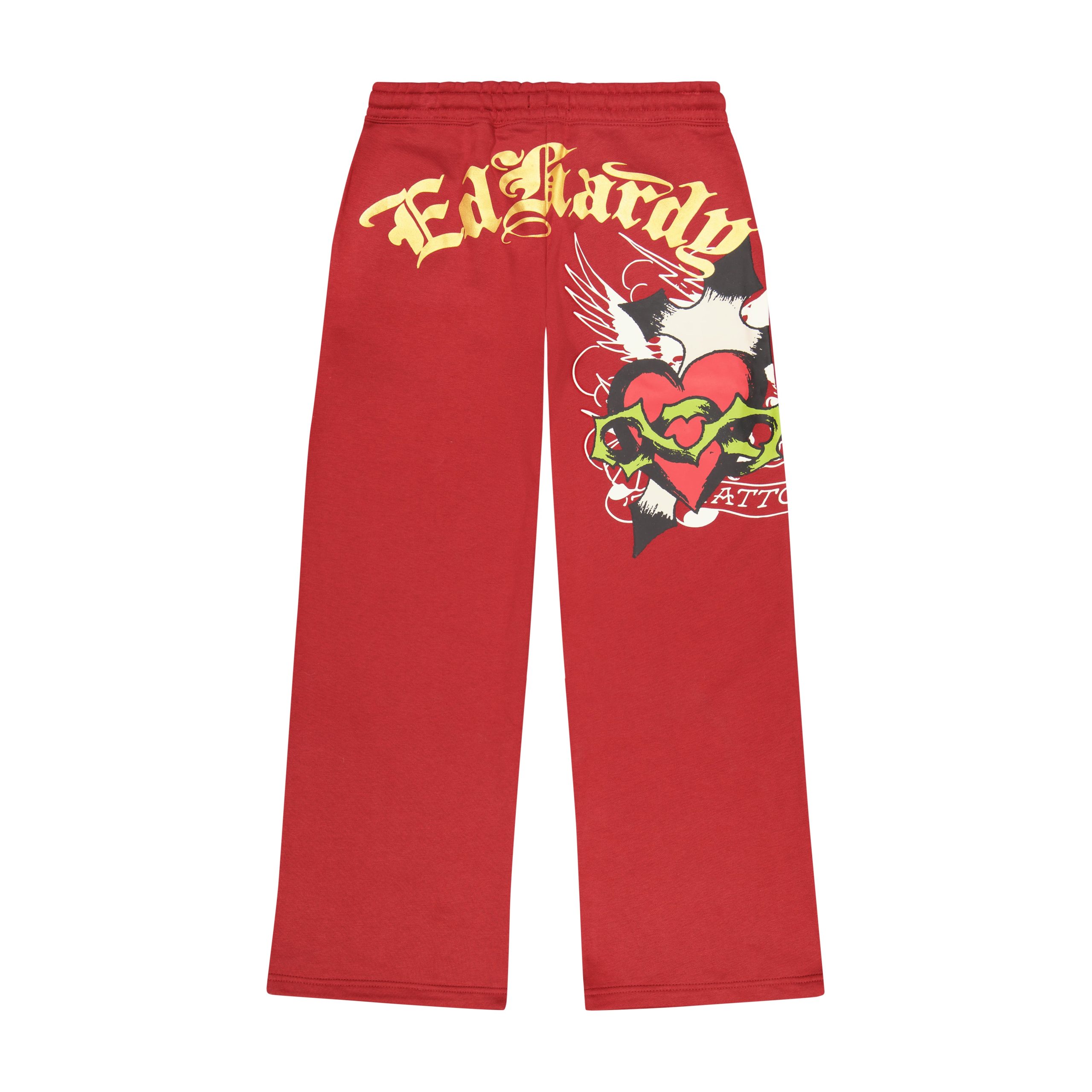 Sacred Heart Sweatpants - Dark Cherry - Image 2