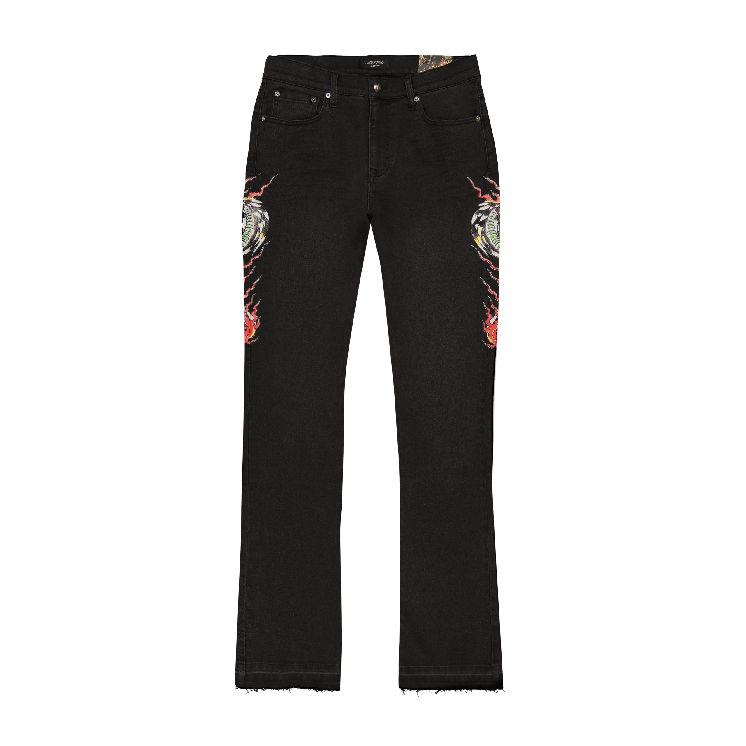 Cobra Flame Stacked Boot Jean